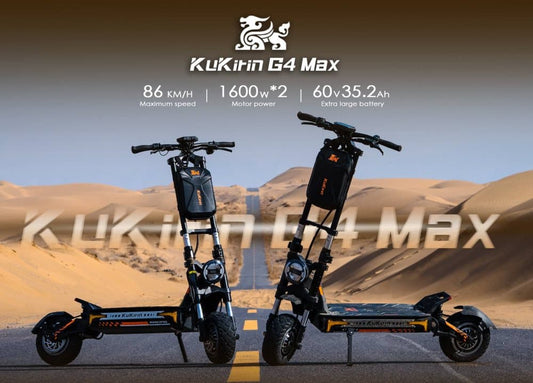 KuKirin G4 Max Electric Scooter | 86km/h Dual-Drive | 95km Range | 150kg Load | IP54 Waterproof