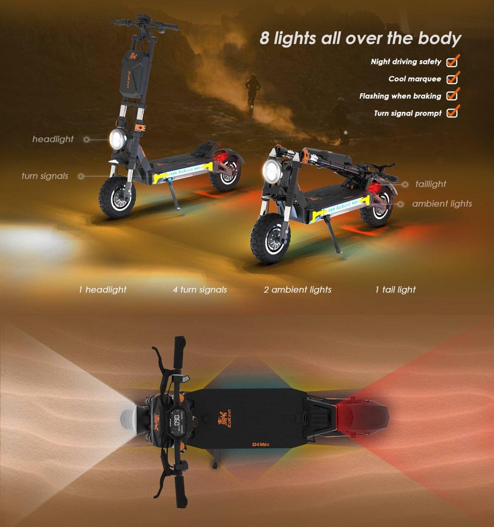 KuKirin G4 Max Electric Scooter | 86km/h Dual-Drive | 95km Range | 150kg Load | IP54 Waterproof
