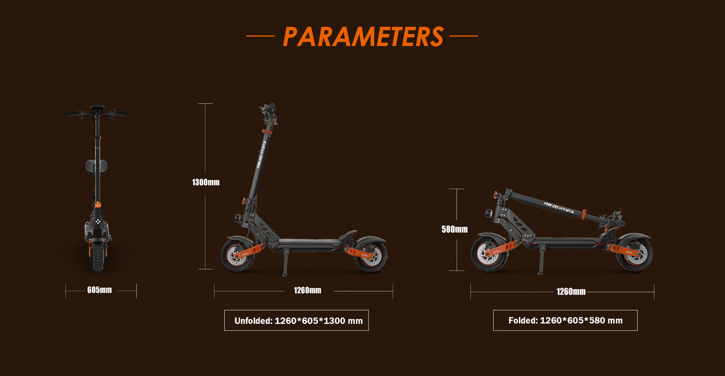 KuKirin G2 Max Electric Scooter | 55km/h Speed | 70km Range | 120kg Load | IP54 Waterproof