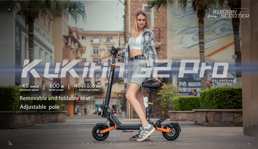 KuKirin G2 Pro Electric Scooter | 45km/h High Speed | 120kg Load Capacity | 58km Range | IP54 Waterproof