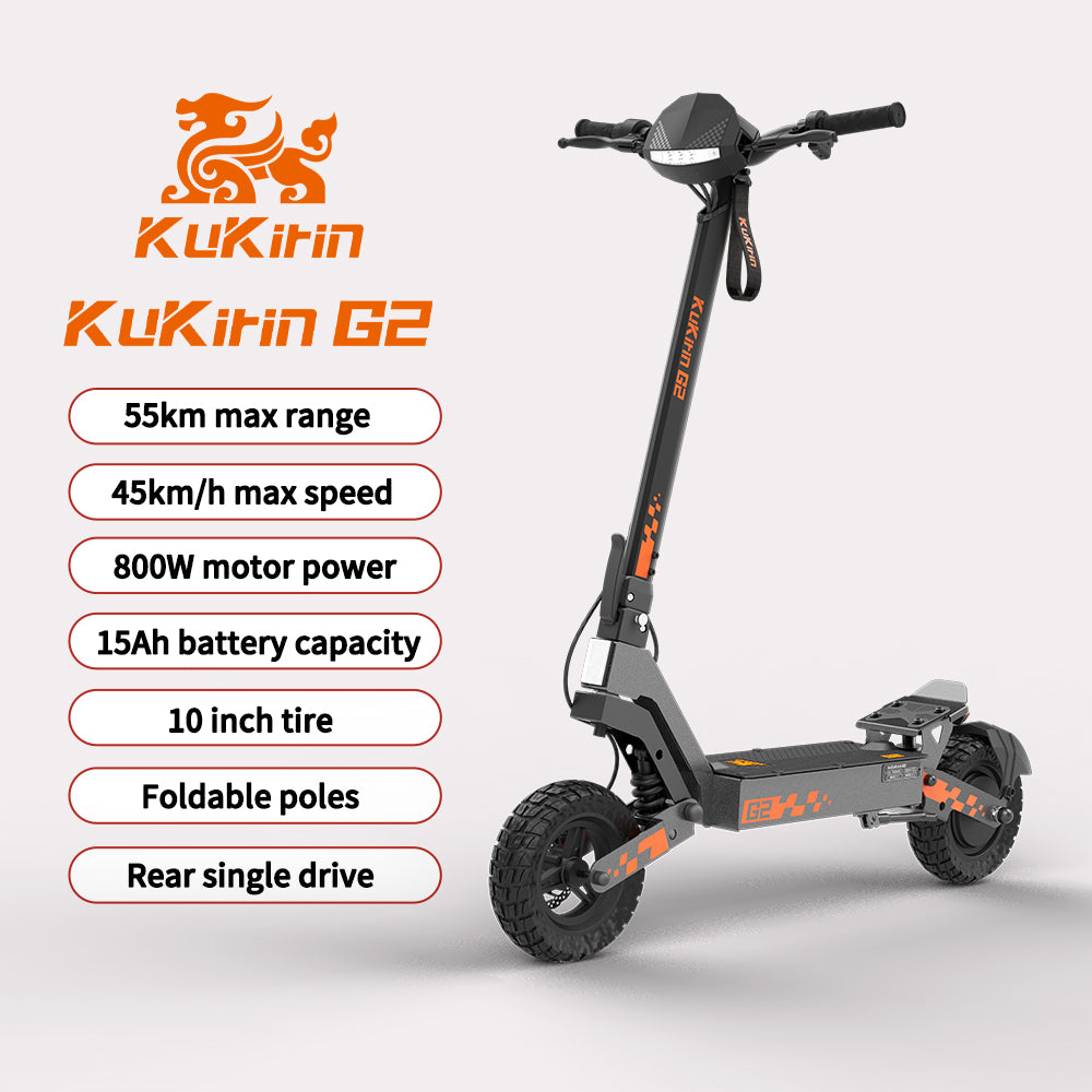 KuKirin G2 Electric Scooter | 45km/h Speed | 55km Range | 120kg Load | IP54 Waterproof