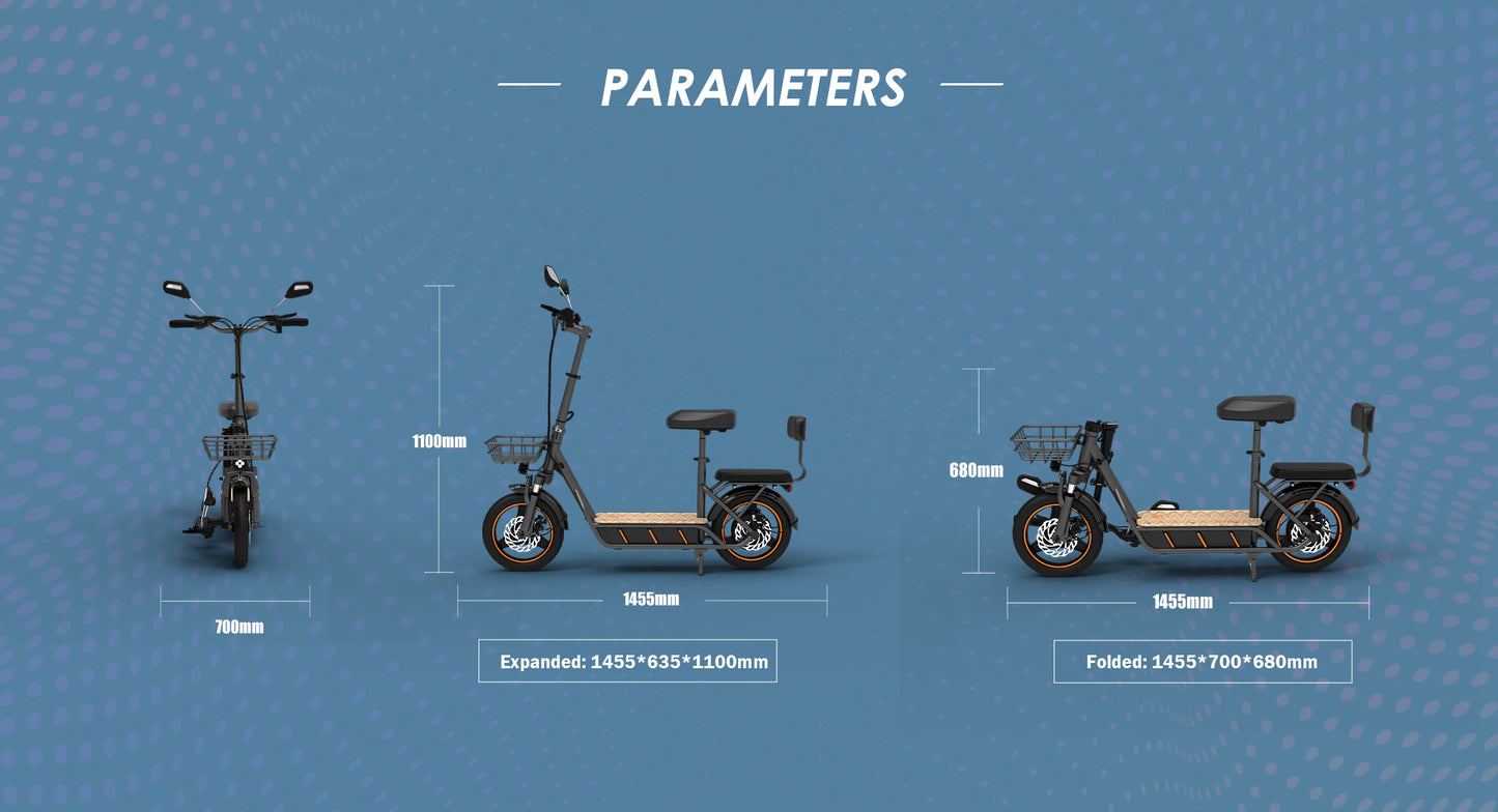 KuKirin C1 Pro Electric Scooter(2024 Version) | 45km/h High Speed | 100km Range | 120kg Load Capacity | IP54 Waterproof