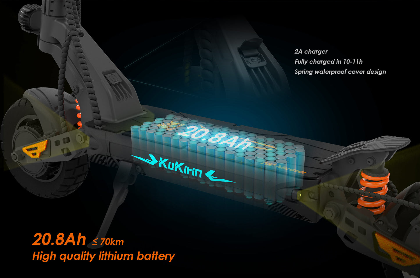 KuKirin G2 Master Electric Scooter | 60km/h Dual-Drive | 70km Range | 120kg Load | IP54 Waterproof