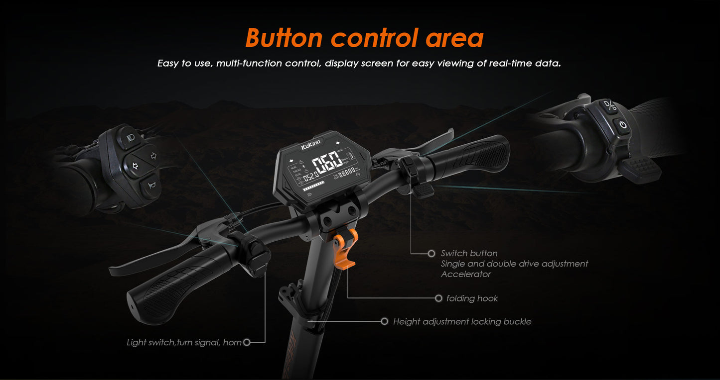 KuKirin G2 Master Electric Scooter | 60km/h Dual-Drive | 70km Range | 120kg Load | IP54 Waterproof