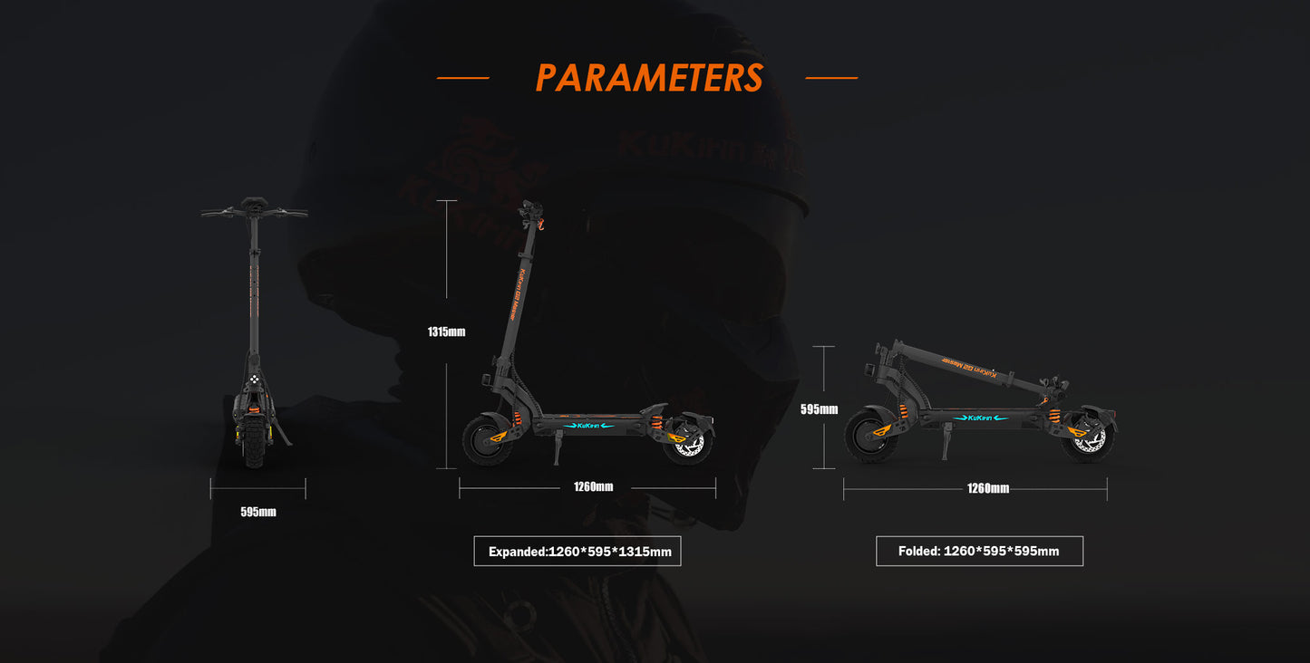 KuKirin G2 Master Electric Scooter | 60km/h Dual-Drive | 70km Range | 120kg Load | IP54 Waterproof