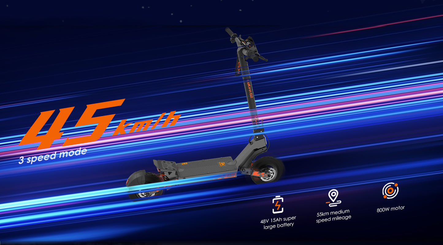 KuKirin G2 Electric Scooter | 45km/h Speed | 55km Range | 120kg Load | IP54 Waterproof
