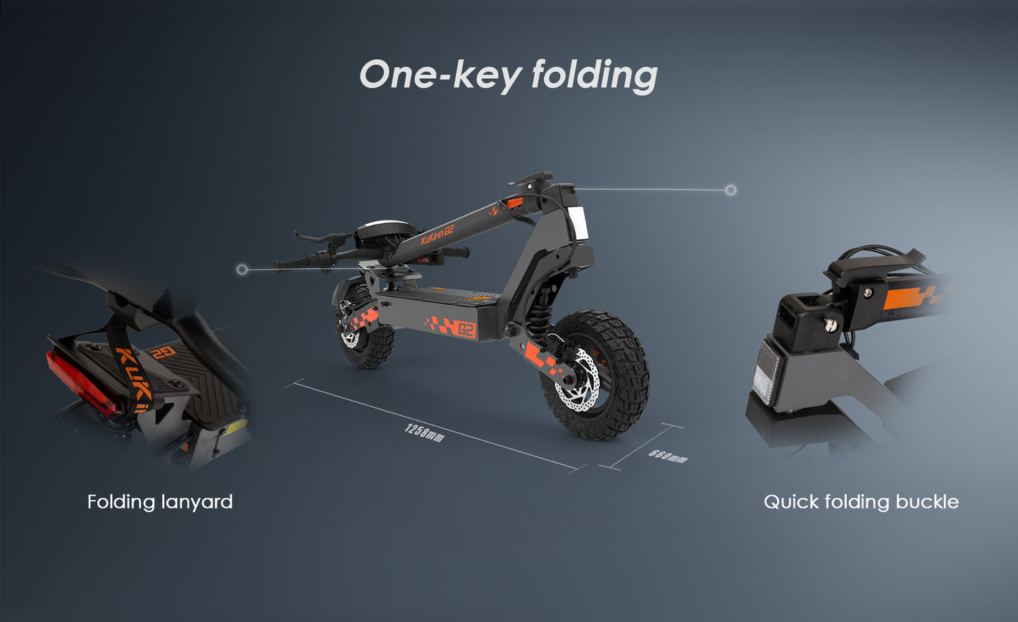 KuKirin G2 Electric Scooter | 45km/h Speed | 55km Range | 120kg Load | IP54 Waterproof
