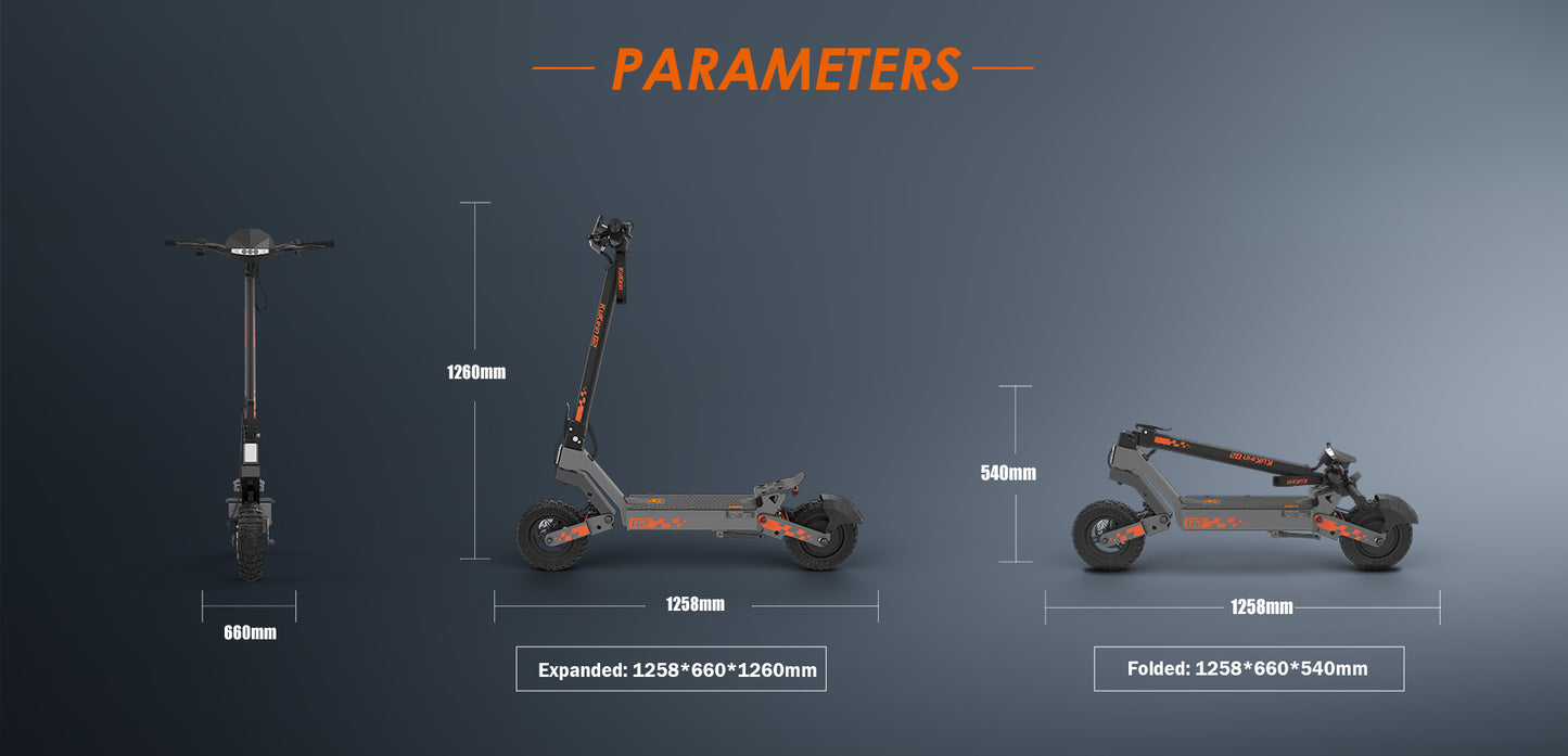 KuKirin G2 Electric Scooter | 45km/h Speed | 55km Range | 120kg Load | IP54 Waterproof