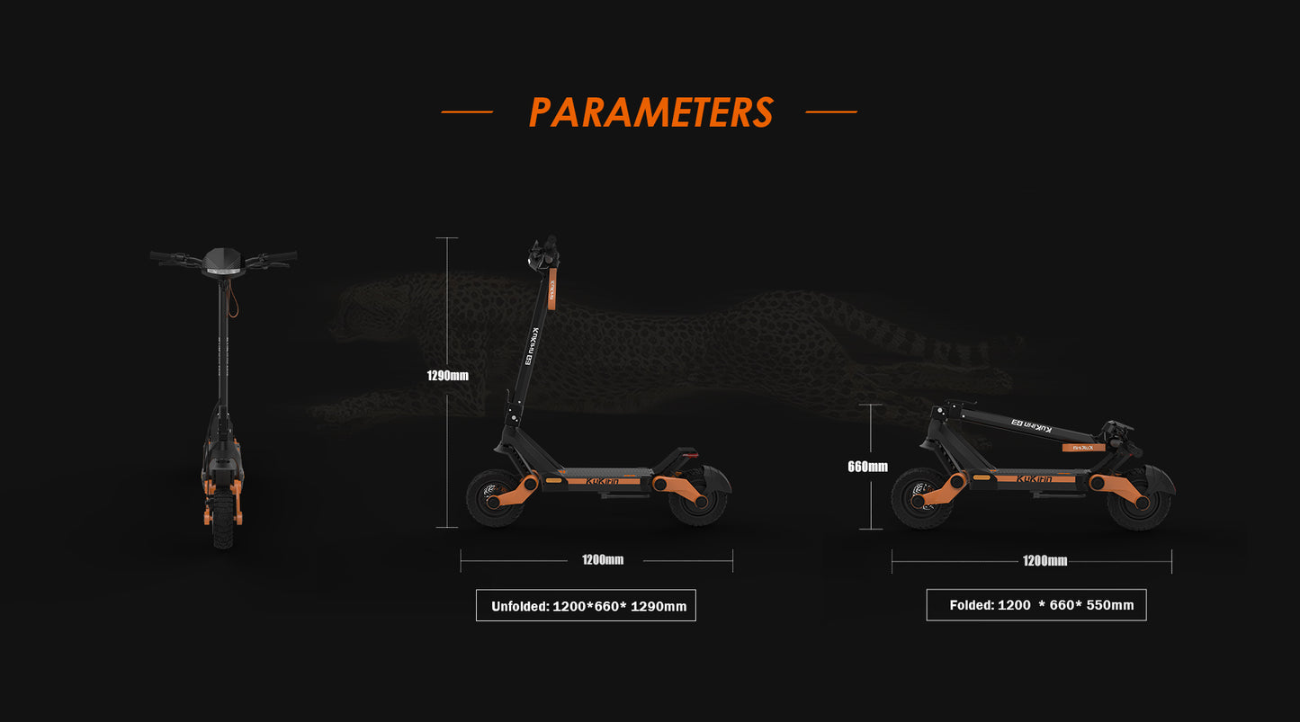 KuKirin G3 Electric Scooter | 50km/h Speed | 63km Range | 120kg Load | IP54 Waterproof