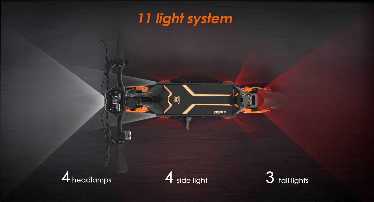KuKirin G3 Pro Electric Scooter | 65km/h Dual-Drive | 80km Range | 120kg Load | IP54 Waterproof