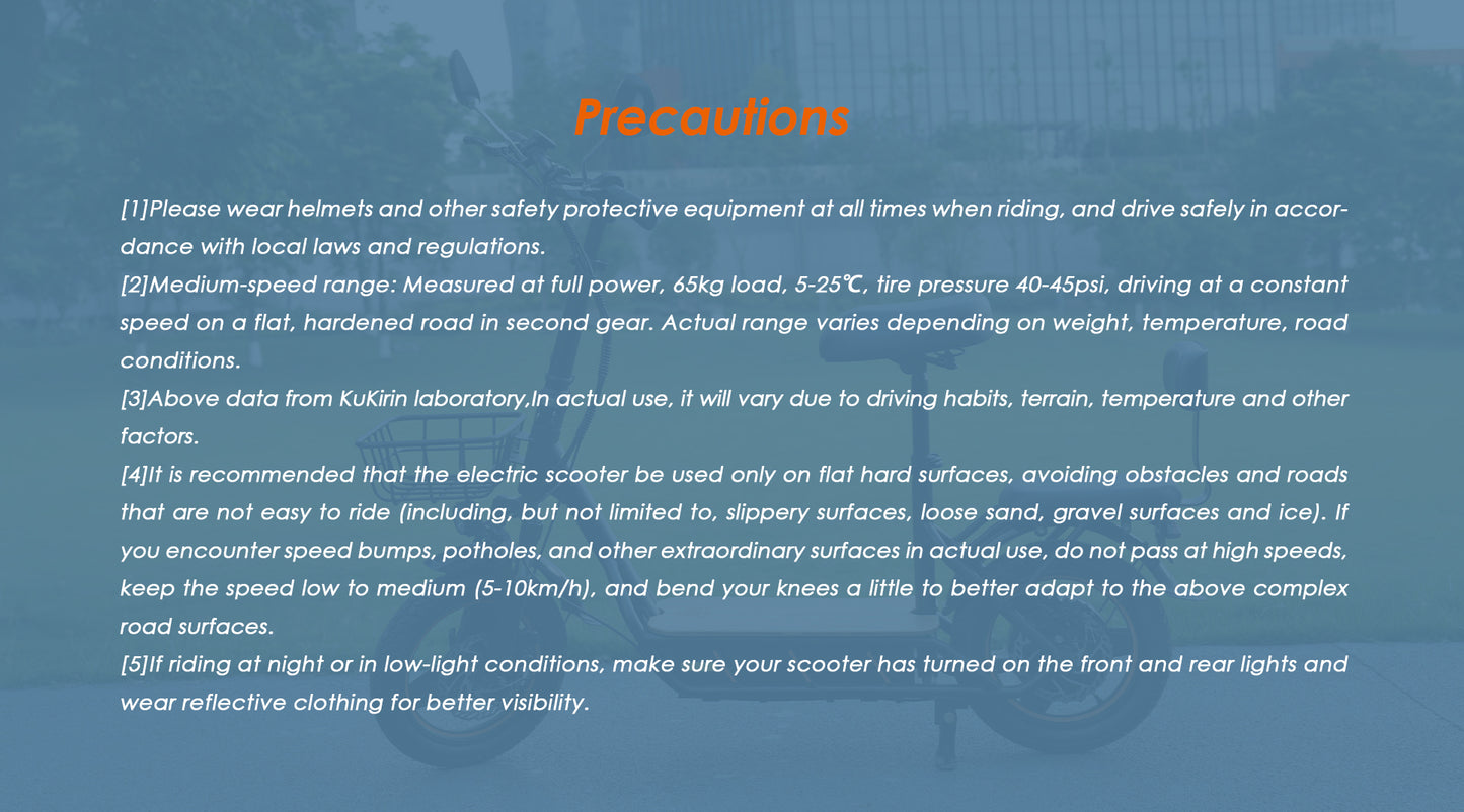 KuKirin C1 Pro Electric Scooter(2024 Version)  | 45km/h High Speed | 100km Range | 120kg Load Capacity | IP54 Waterproof