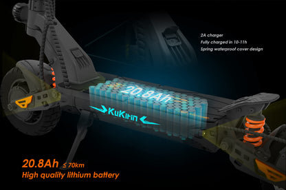 KuKirin G2 Master Electric Scooter | 60km/h Dual-Drive | 70km Range | 120kg Load | IP54 Waterproof