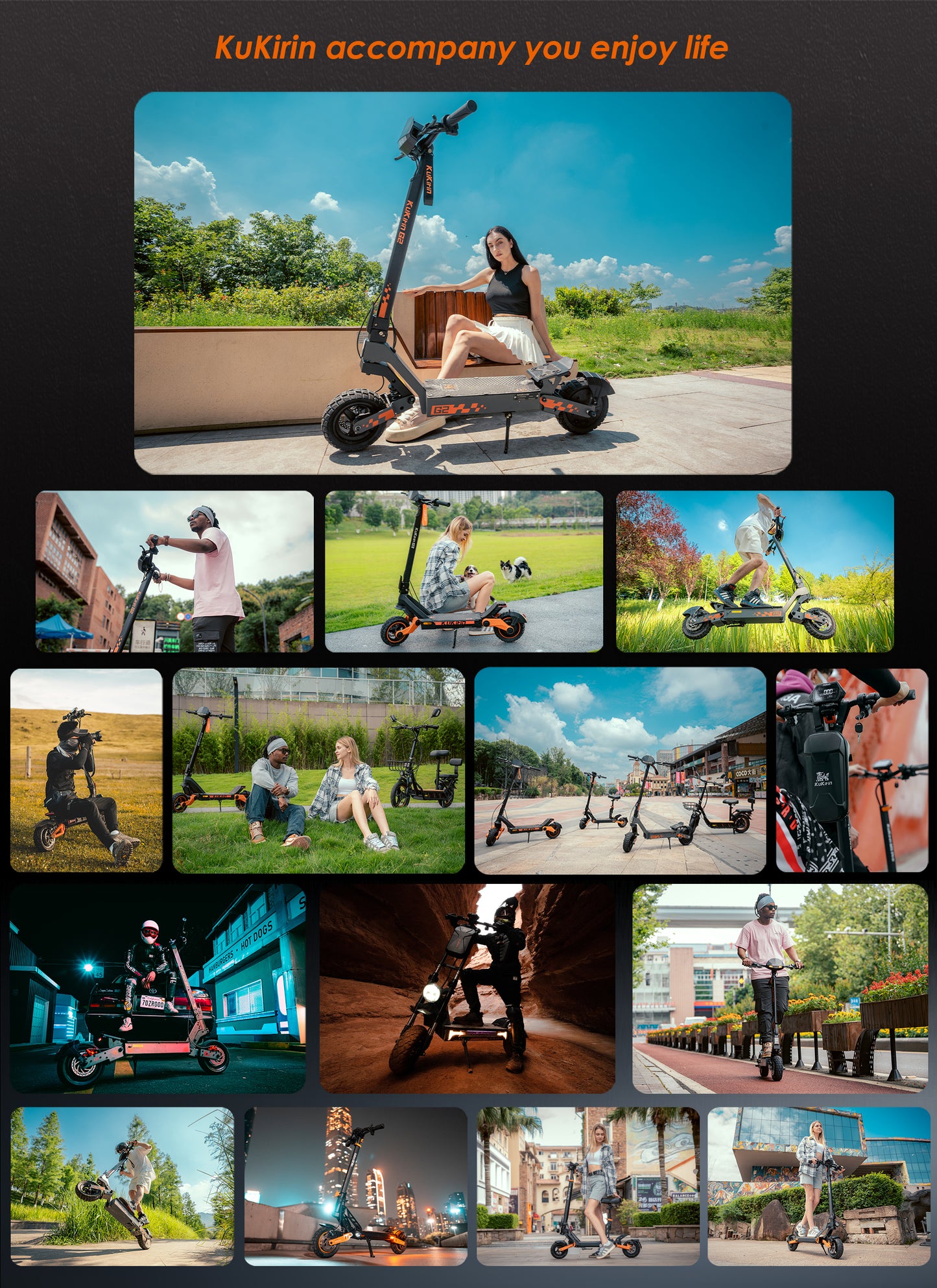 KuKirin G2 Electric Scooter | 45km/h Speed | 55km Range | 120kg Load | IP54 Waterproof