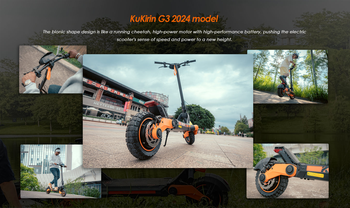 KuKirin G3 Electric Scooter | 50km/h Speed | 63km Range | 120kg Load | IP54 Waterproof