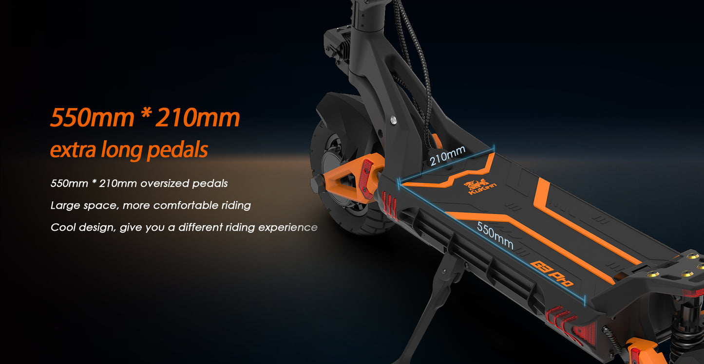 KuKirin G3 Pro Electric Scooter | 65km/h Dual-Drive | 80km Range | 120kg Load | IP54 Waterproof