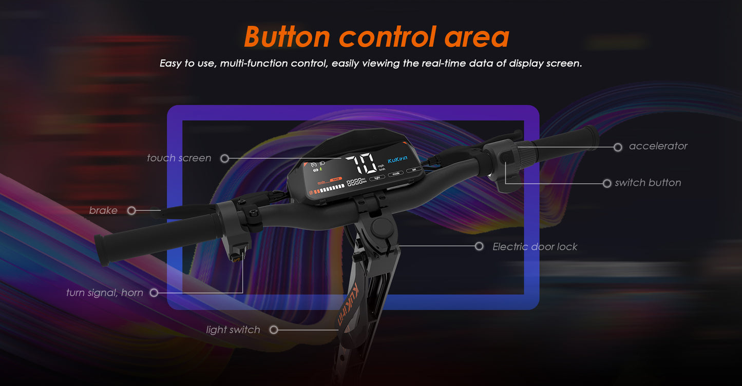 KuKirin G4 Electric Scooter | 70km/h Speed | 75km Range | 120kg Load | IP54 Waterproof