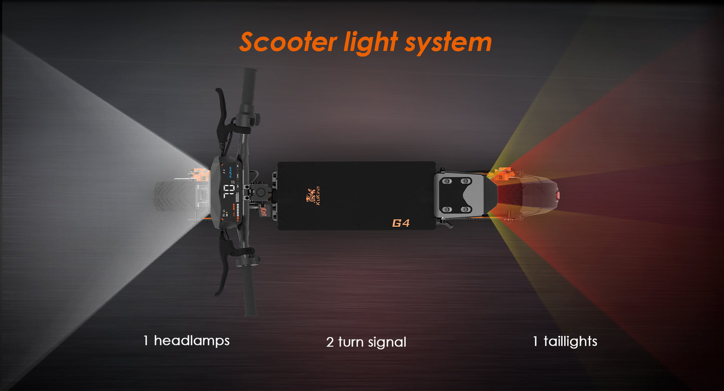 KuKirin G4 Electric Scooter | 70km/h Speed | 75km Range | 120kg Load | IP54 Waterproof