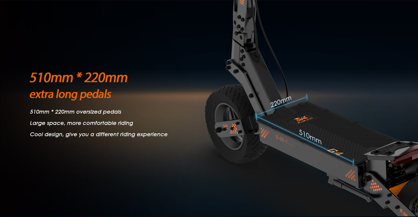 KuKirin G4 Electric Scooter | 70km/h Speed | 75km Range | 120kg Load | IP54 Waterproof