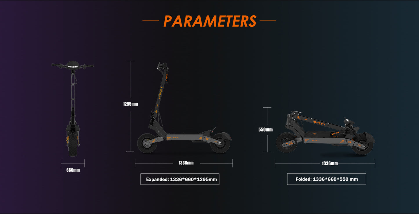 KuKirin G4 Electric Scooter | 70km/h Speed | 75km Range | 120kg Load | IP54 Waterproof